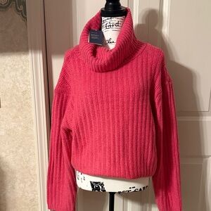 Universal Thread Vibrant Pink Cowl Neck Sweater